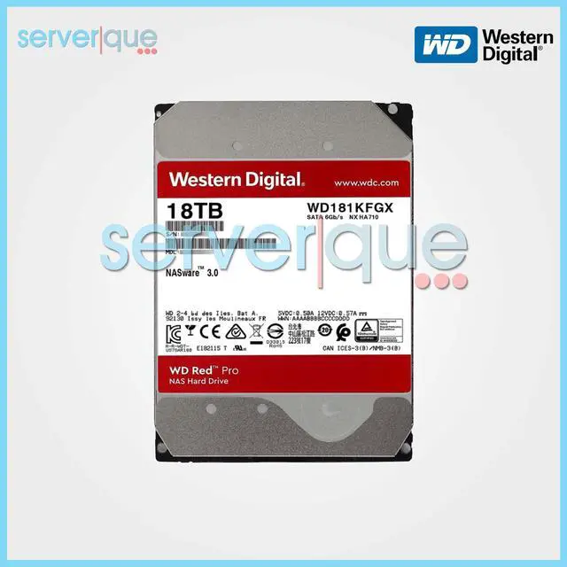 Refurbished: Western WD181KFGX Digital Red Pro WD181KFGX 18