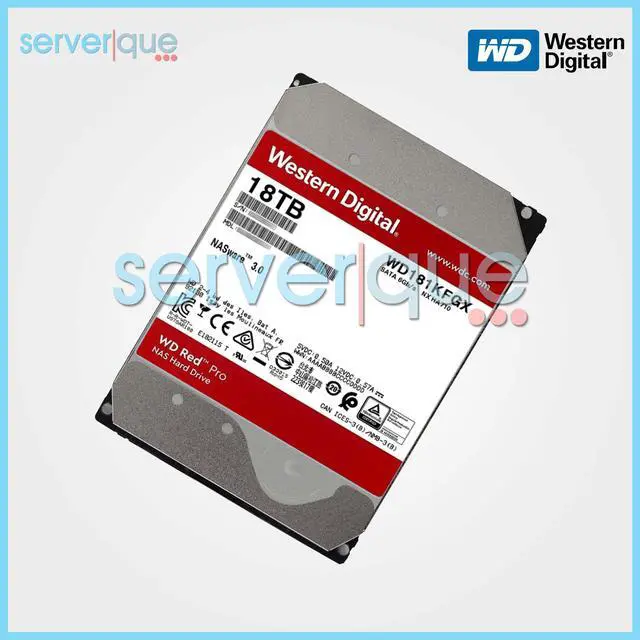 Alt view image 5 of 6 - Western WD181KFGX Digital Red Pro WD181KFGX 18 TB Hard Drive - 3.5" Internal - SATA (SATA/600) - Conventional Magnetic Recording (CMR) Method