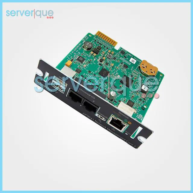 Alt view image 3 of 3 - Schneider Electric AP9641 APC UPS Management Network Card