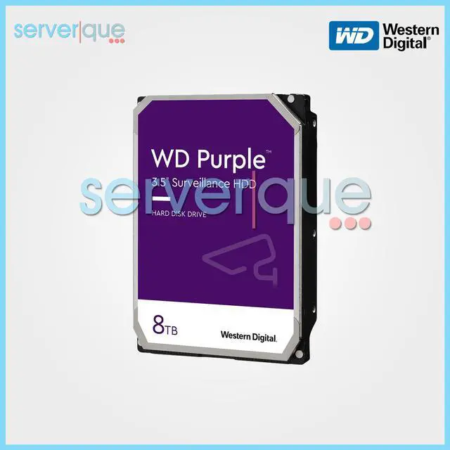 Alt view image 3 of 5 - Western WD84PURZ Digital Purple WD84PURZ 8 TB Hard Drive - 3.5" Internal - SATA (SATA/600) - Conventional Magnetic Recording (CMR) Method