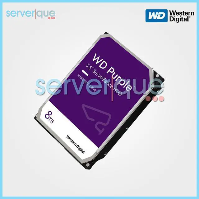 Alt view image 4 of 5 - Western WD84PURZ Digital Purple WD84PURZ 8 TB Hard Drive - 3.5" Internal - SATA (SATA/600) - Conventional Magnetic Recording (CMR) Method
