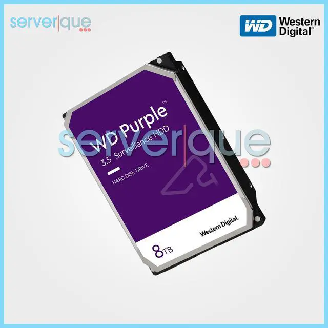 Alt view image 5 of 5 - Western WD84PURZ Digital Purple WD84PURZ 8 TB Hard Drive - 3.5" Internal - SATA (SATA/600) - Conventional Magnetic Recording (CMR) Method