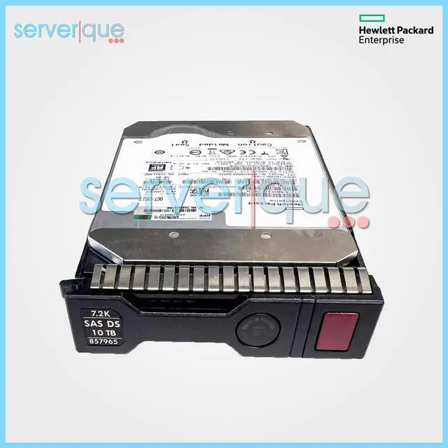 Main image of 857644-B21 HP 10TB 7.2K 12Gbs SAS 3.5" MDL Smart Carrier Internal HDD 857965-001