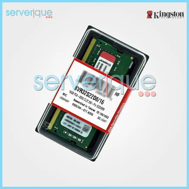 Kingston - Kingston製　KVR32S22D8/16　SODIMM DDR4 PC4-25600 16GB Kingston KVR32S22D8/16 16GB PC4-25600 DDR4-3200MHz NON-ECC