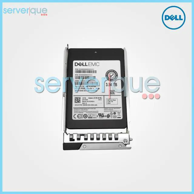 Alt view image 2 of 4 - Dell FYP5F 3.84 TB Read Intensive SATA 2.5-Inch Solid State Drive - 6 Gbps - TLC - For PowerEdge 14G Server