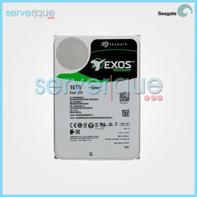 Alt view image 2 of 10 - Seagate ST18000NM004J Exos X18 ST18000NM004J 18 TB Hard Drive - Internal - SAS (12Gb/s SAS)