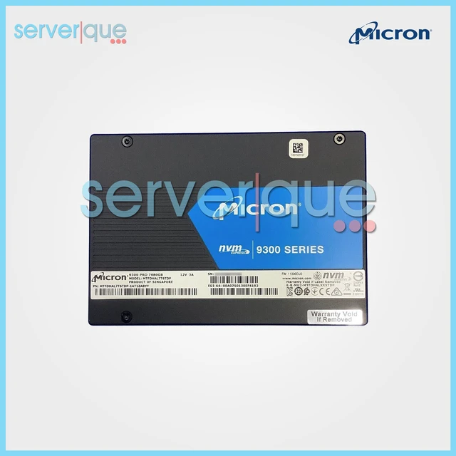 Main image of MTFDHAL7T6TDP Micron 9300 Pro 7.68TB TLC PCI-e 3.0 x4 NVMe U.2 2.5" Internal SSD