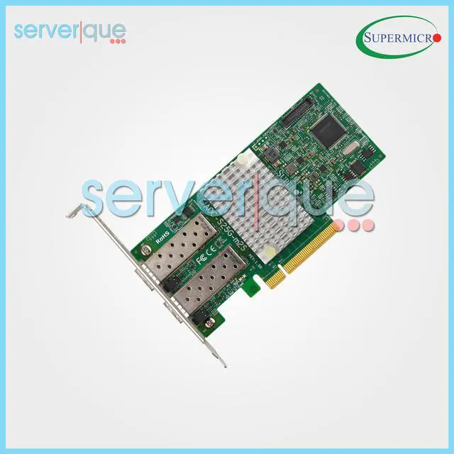 Main image of AOC-S25G-M2S SuperMicro 25Gbps 2-Port PCI-E 3.0 x8 SFP28 Network Interface Card