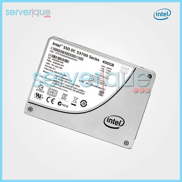 Alt view image 2 of 3 - Intel SSDSC2BA400G3 DC S3700 Series 400GB MLC SATA 6Gbps 2.5" Internal SSD