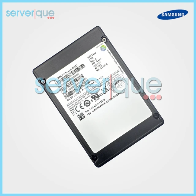 Alt view image 3 of 3 - Samsung MZ-ILT30TB PM1643a 30.72TB TLC SAS 12Gbps 2.5" Internal SSD