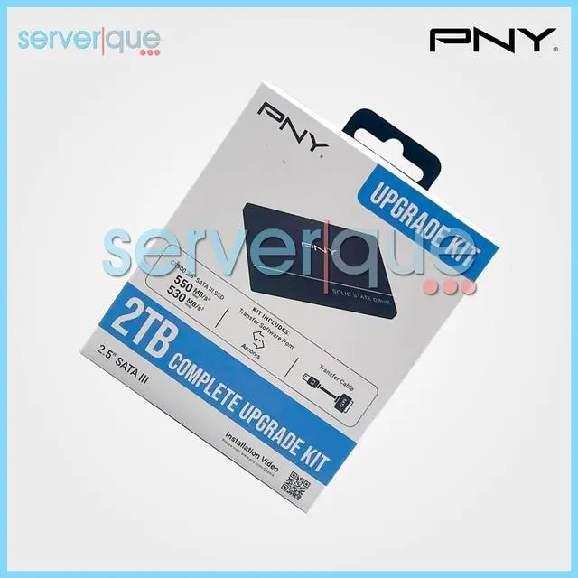 Alt view image 2 of 3 - PNY SSD7CS900-2TBKIT-RB CS900 2TB 7.2K SATA III 6Gbps SSD System Upgrade Kit NEW