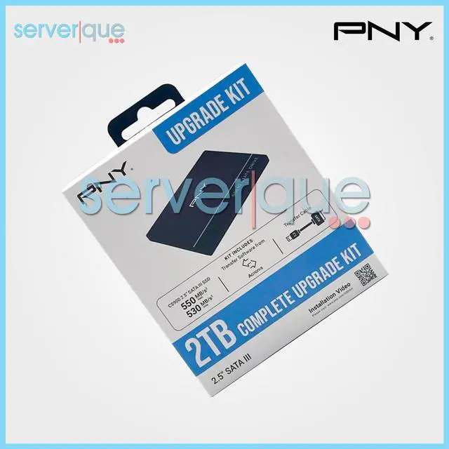 Alt view image 3 of 3 - PNY SSD7CS900-2TBKIT-RB CS900 2TB 7.2K SATA III 6Gbps SSD System Upgrade Kit NEW