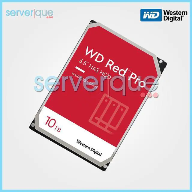 Alt view image 6 of 6 - Western WD102KFBX Digital Red Pro WD102KFBX 10 TB Hard Drive - 3.5" Internal - SATA (SATA/600) - Conventional Magnetic Recording (CMR) Method