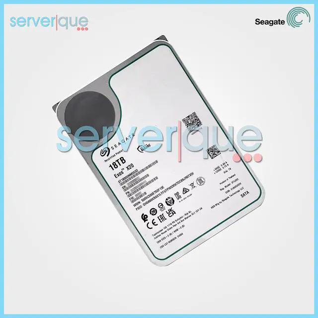 Alt view image 7 of 11 - Seagate Exos X20 18TB SATA 6Gb/s 7200RPM 3.5" Enterprise Hard Disk Drive (HDD) - ST18000NM003D