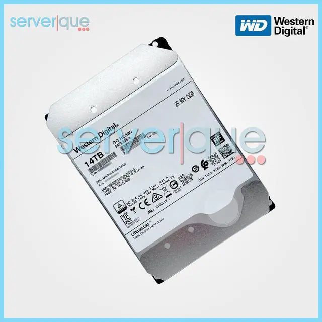 Alt view image 3 of 3 - WD Ultrastar DC HC530 14TB 7.2K SATA 6Gbps 512MB 3.5" WUH721414ALE6L4 Hard Drive