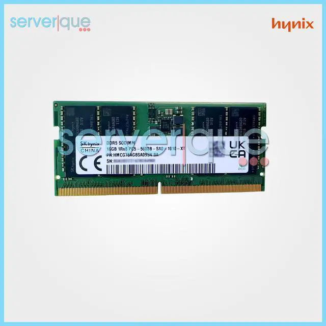Alt view image 2 of 3 - HMCG78AGBSA095N Hynix 16GB PC5-44800 DDR5-5600MHz NON-ECC Single Rank Memory