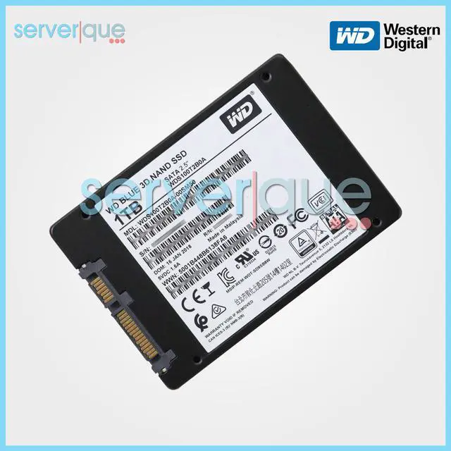 Alt view image 3 of 3 - WDS100T2B0A Western Digital Blue 3D Nand 1TB TLC SATA 6Gbps 2.5" Internal SSD