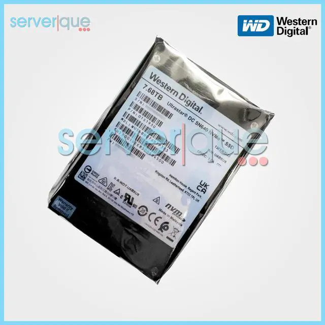 Alt view image 2 of 3 - Western Digital Ultrastar DC SN640 7.68TB PCI-E NVMe 2.5" WUS4BB076D7P3E3 SSD