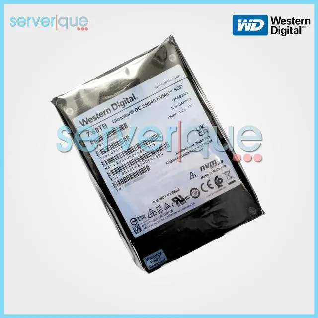 Alt view image 3 of 3 - Western Digital Ultrastar DC SN640 7.68TB PCI-E NVMe 2.5" WUS4BB076D7P3E3 SSD