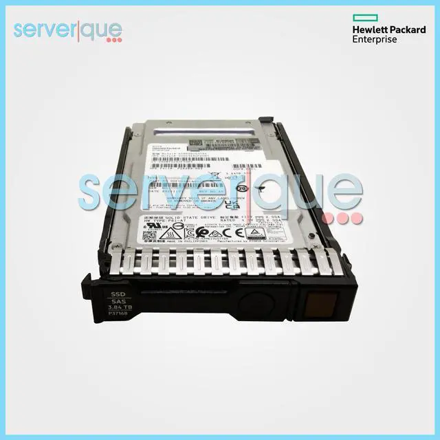 Alt view image 2 of 4 - HPE P26306-B21 PM6 3.84 TB Solid State Drive - 2.5" Internal - SAS (24Gb/s SAS) - Read Intensive