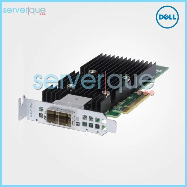 Alt view image 6 of 6 - DELL T93Gd  12Gb Ext Dual Port Pcie X8 Sas Low Profile Host Bus Adapter