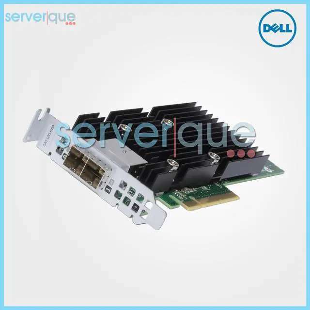 Alt view image 5 of 6 - DELL T93Gd  12Gb Ext Dual Port Pcie X8 Sas Low Profile Host Bus Adapter