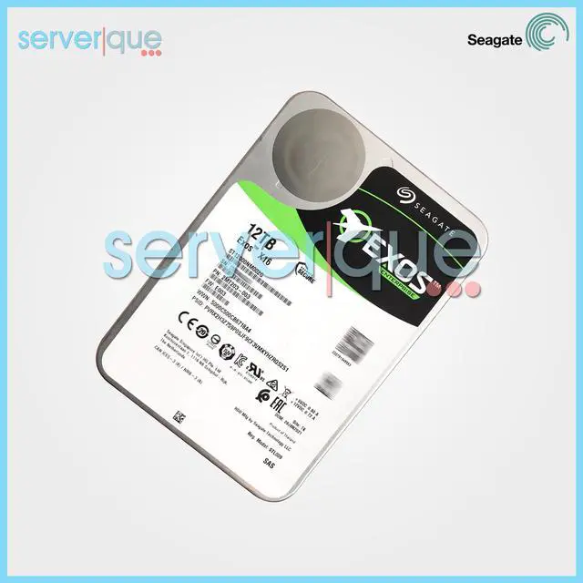 Alt view image 6 of 7 - Seagate Exos X16 12TB 7200 RPM SAS 12Gb/s 3.5" Hard Drive ST12000NM002G