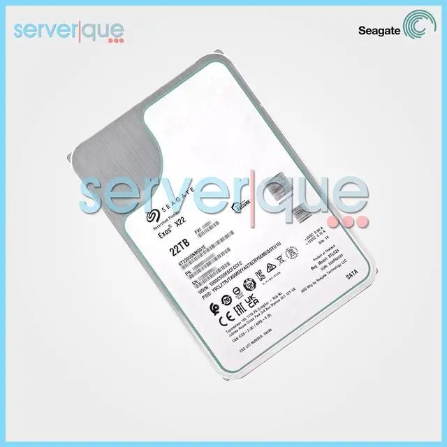 Alt view image 5 of 7 - Seagate Exos X22 22TB SATA 6Gb/s 3.5" Enterprise Hard Drive - ST22000NM001E