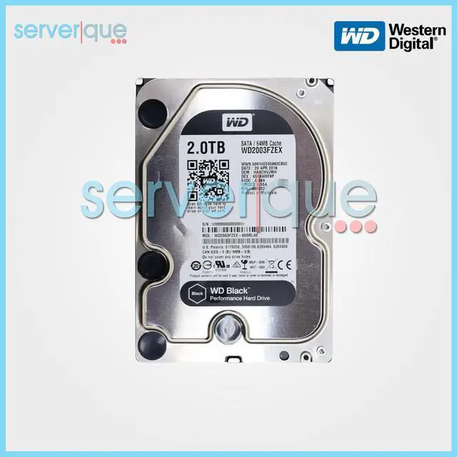 Main image of Western Digital WD2003FZEX Black 2TB 7200RPM SATA 6Gbps 64MB 3.5" Hard Drive