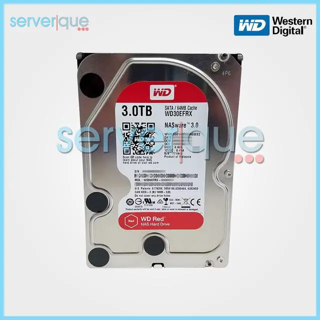 Main image of Western Digital WD30EFRX 3TB SATA 6Gbps 5400RPM 64MB 3.5" Internal Hard Drive