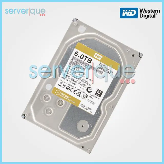 Alt view image 2 of 3 - Western Digital Gold WD6002FRYZ 6TB SATA 6Gbps 7200RPM 128MB 3.5" Internal HDD