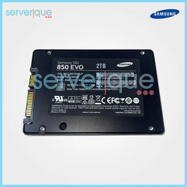Main image of Samsung MZ-75E2T0B/AM 850 EVO Series 2TB SATA 6Gbps 2.5" Internal SSD