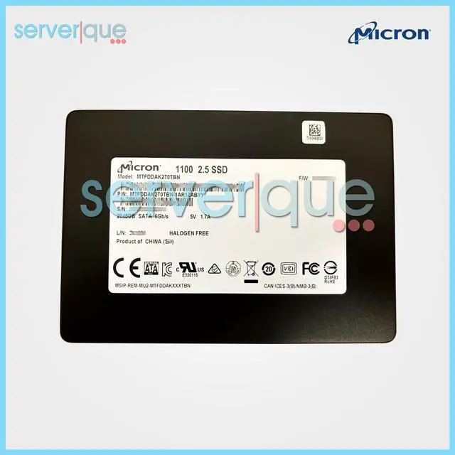 Main image of Micron 1100 MTFDDAK2T0TBN 2TB SATA 6Gbps TLC 2.5" Internal Solid State Drive