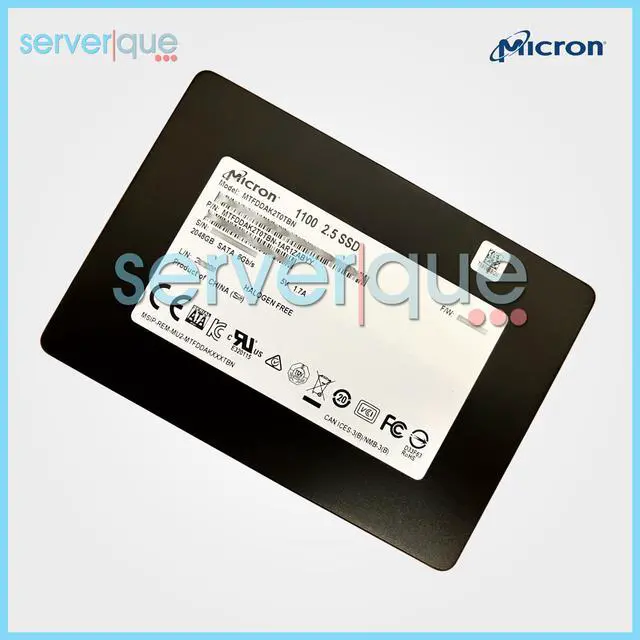 Alt view image 2 of 3 - Micron 1100 MTFDDAK2T0TBN 2TB SATA 6Gbps TLC 2.5" Internal Solid State Drive