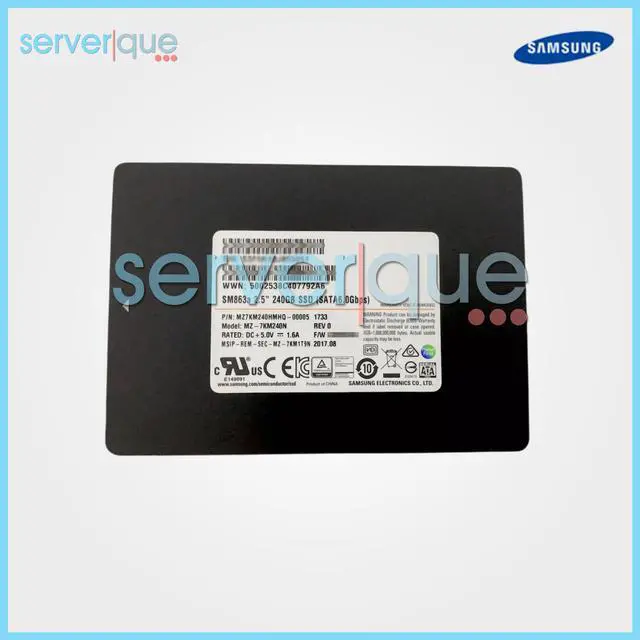 Main image of MZ-7KM240N Samsung SM863a 240GB SATA 6Gbps 2.5" Solid State Drive MZ7KM240HMHQ