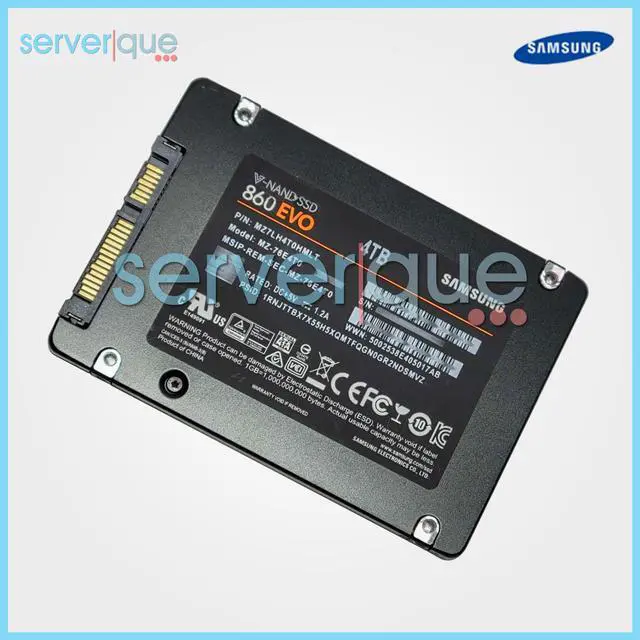 Alt view image 2 of 3 - MZ-76E4T0 Samsung 860 EVO Series 4TB SATA 2.5" Internal Solid State Drive