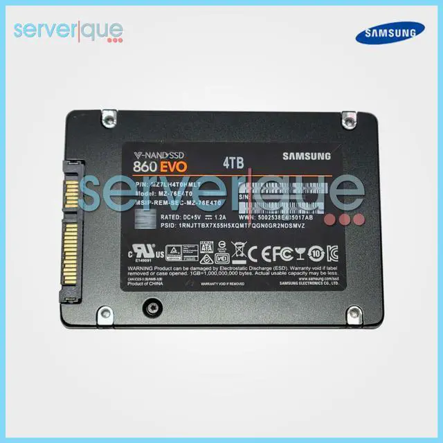 Main image of MZ-76E4T0 Samsung 860 EVO Series 4TB SATA 2.5" Internal Solid State Drive