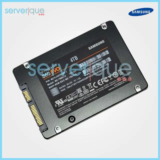 Alt view image 3 of 3 - MZ-76E4T0 Samsung 860 EVO Series 4TB SATA 2.5" Internal Solid State Drive
