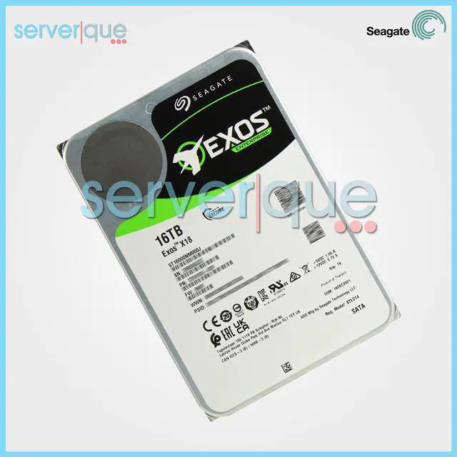 Alt view image 3 of 10 - Seagate ST16000NM000J Exos X18 16TB 6Gbps 7.2K 256MB SATA 3.5" Internal HDD