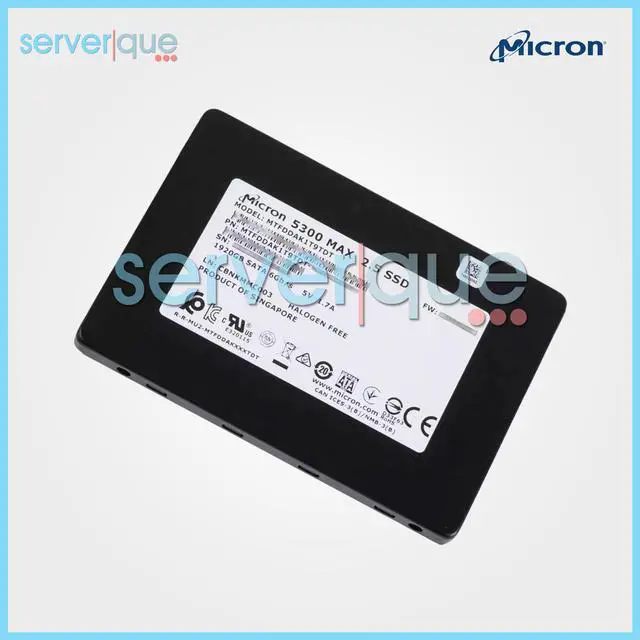 Alt view image 2 of 3 - Micron MTFDDAK1T9TDT 5300 MAX 1.92TB SATA 6Gbps 2.5'' Internal Solid State Drive