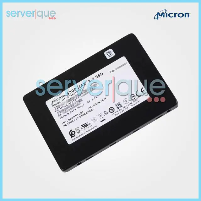 Alt view image 3 of 3 - Micron MTFDDAK1T9TDT 5300 MAX 1.92TB SATA 6Gbps 2.5'' Internal Solid State Drive