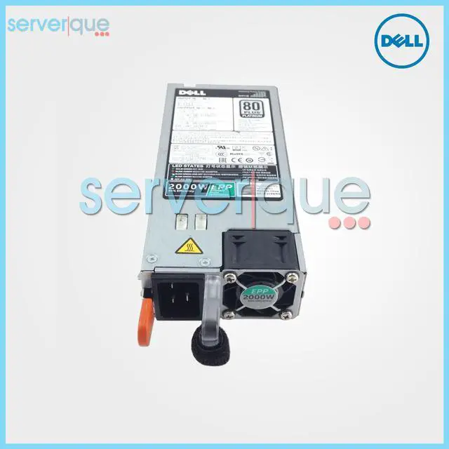 Alt view image 3 of 5 - Dell VWWF1 Hot Plug Power Supply For Select PowerEdge Servers - 2000-watt - 100 to 120 Volts - 80 Plus Certification