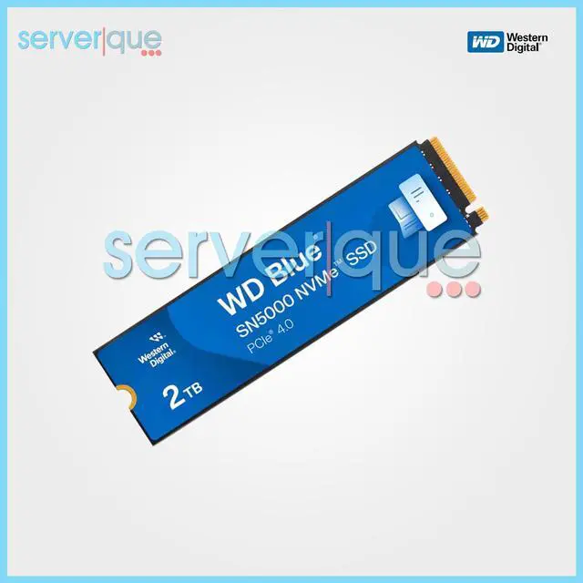 Alt view image 2 of 3 - Western Digital Blue SN5000 2TB PCI-e 4.0 x4 NVMe M.2 WDS200T4B0E Internal SSD