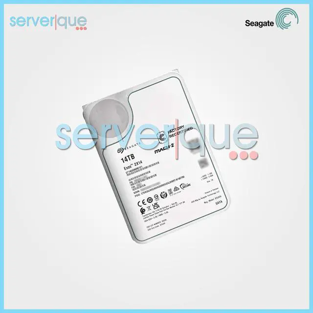Alt view image 9 of 10 - Seagate Exos 2X14 Mach.2 7.2K RPM SATA 6Gb/s 3.5in Enterprise HDD ST14000NM0121 3B4103-001