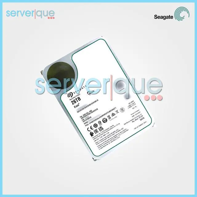 Alt view image 2 of 3 - ST26000NM000C Seagate Exos CMR 26TB 6Gbps 7.2K SATA 3.5" 4Kn Internal Hard Drive