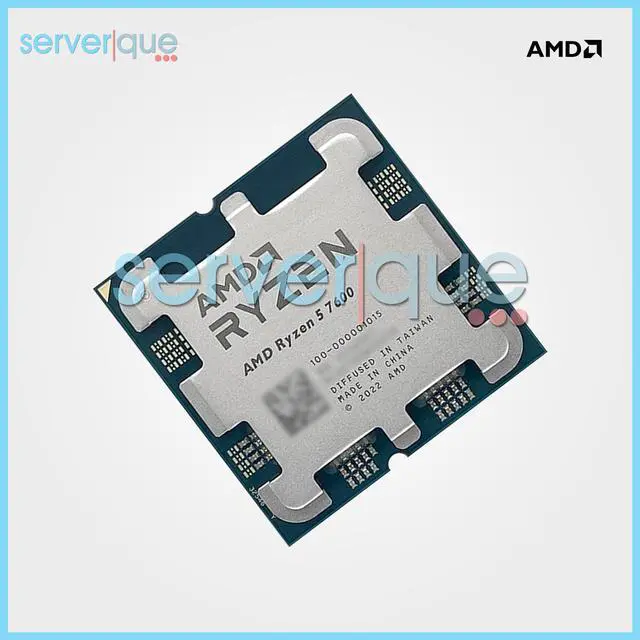 Alt view image 2 of 3 - AMD Ryzen 5 7600 - Ryzen 5 7000 Series Raphael (Zen 4) 6-Core 3.8 GHz Socket AM5 65W AMD Radeon Graphics Processor - 100-100001015 - OEM