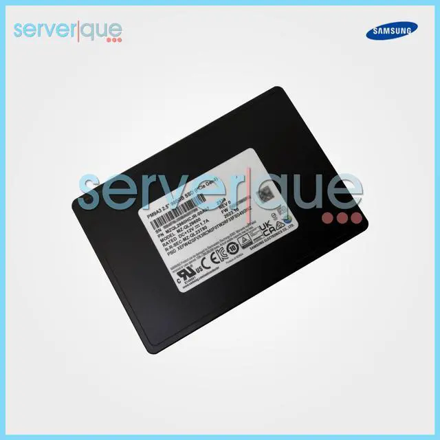 Alt view image 3 of 4 - Samsung MZQL2960HCJR-00A07 PM9A3 960GB NVMe PCIe4x4 2.5" 7mm SED SSD