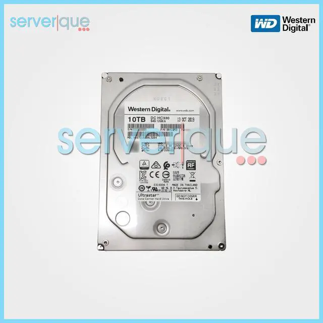Main image of Western Digital WUS721010AL5204 DC HC330 10TB SAS 12Gbps 256MB 3.5" Hard Drive