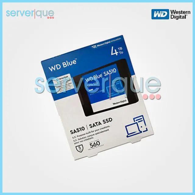 Alt view image 2 of 3 - WDS400T3B0A Western Digital Blue SA510 4TB SATA 6Gbps 2.5" Internal SSD