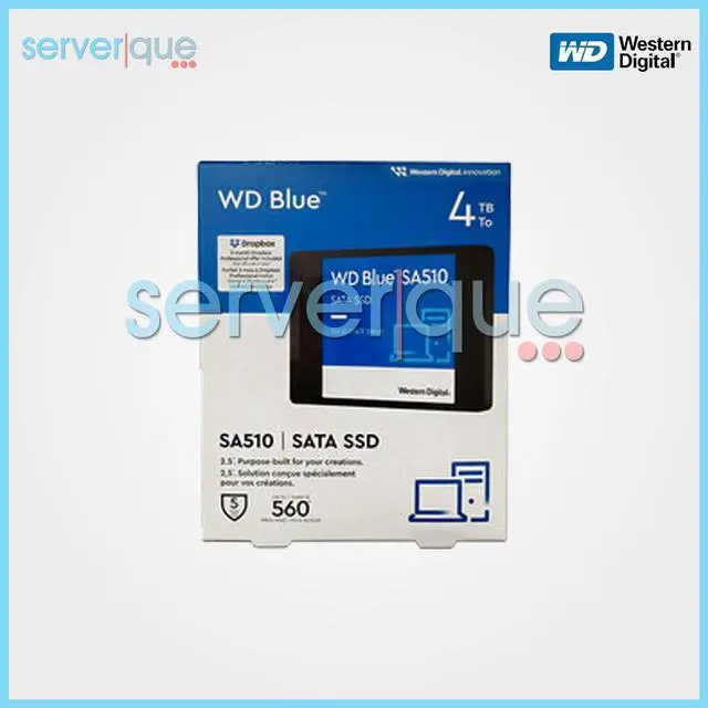 Main image of WDS400T3B0A Western Digital Blue SA510 4TB SATA 6Gbps 2.5" Internal SSD